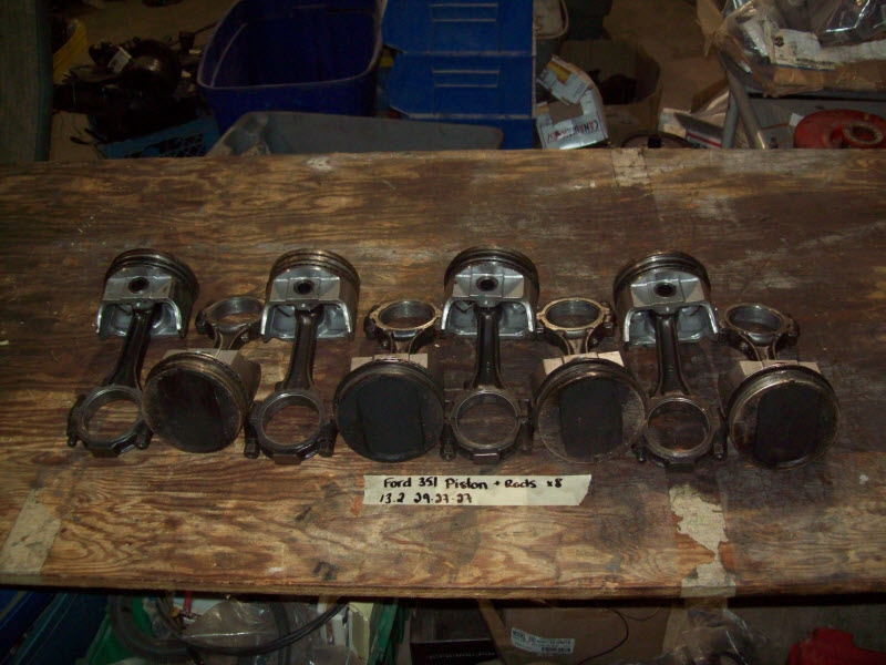 8 Piston & Connecting Rods .030 oversized GL158A 030 F full set